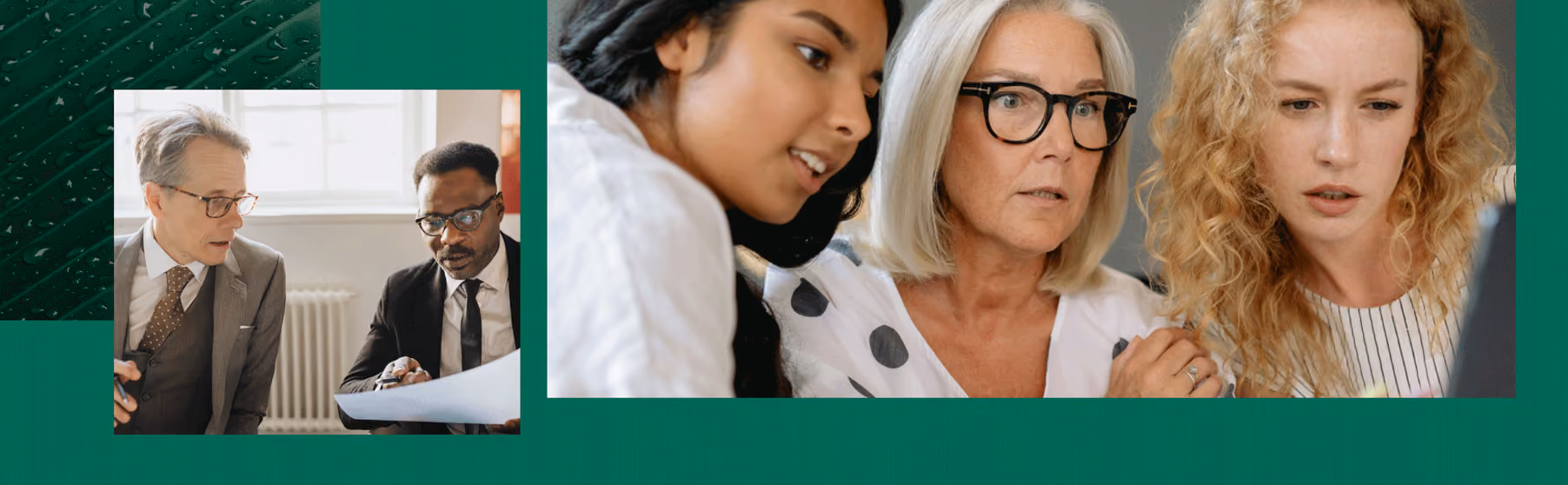A young woman shows an older woman something on a computer