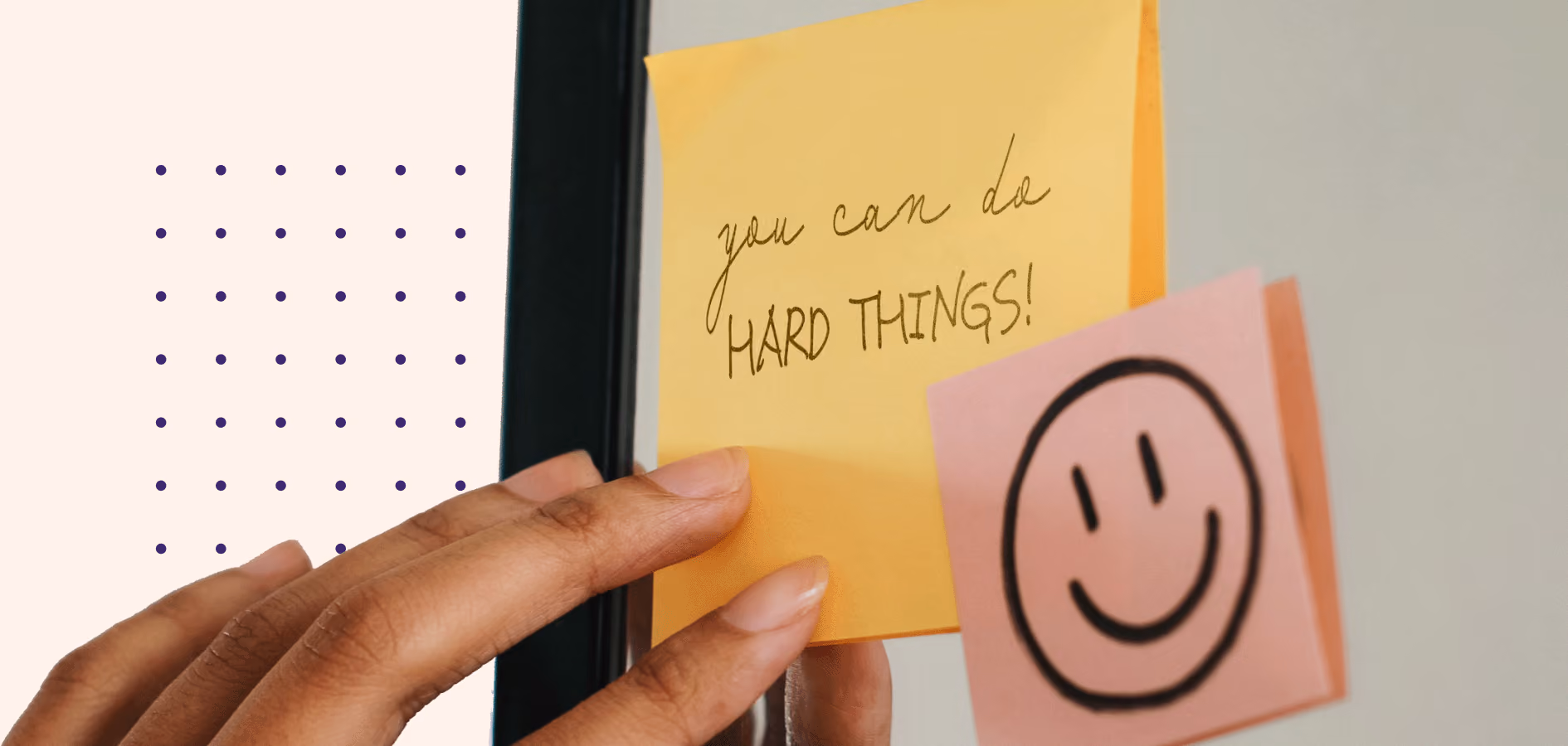 daily affirmations on a post-in