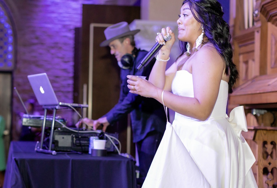 DJ at work at Clementine Hall