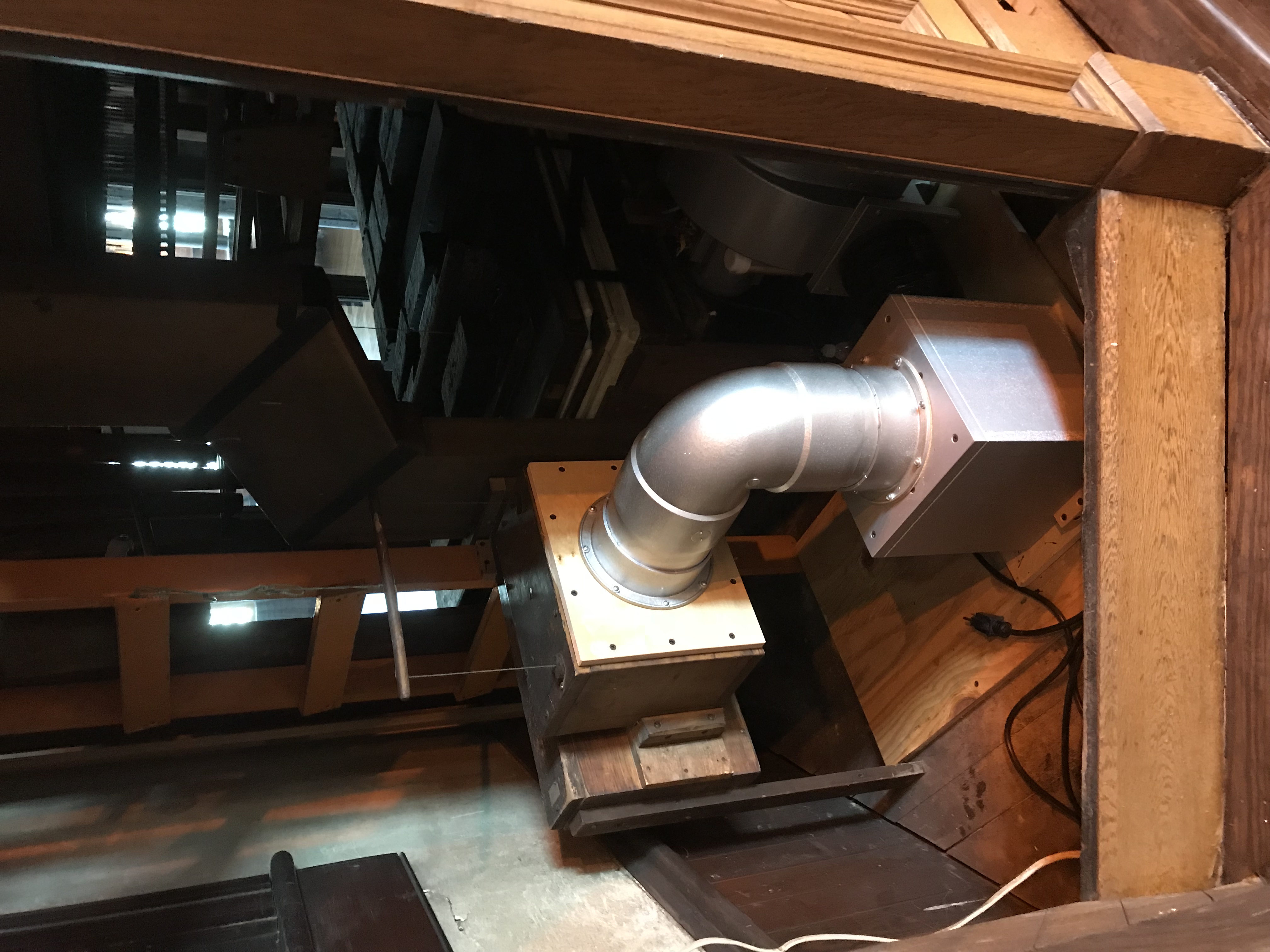 New pipe organ blower for Clementine's organ