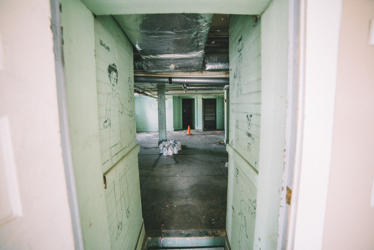 Entry into the prior mechanical room