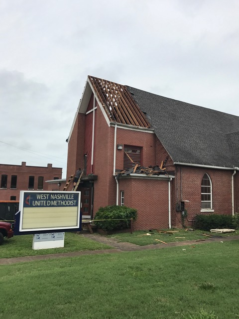 False facade removal begins