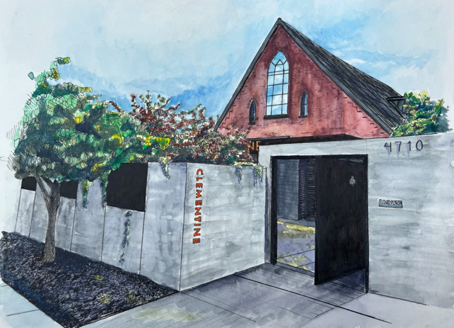 Why not add artwork depicting Clementine Hall on your invitation or signage! This image comes in several versions, all of which were drawn and painted by Ellery Cook. Let us know which version you'd like and we'll send you a high resolution image!