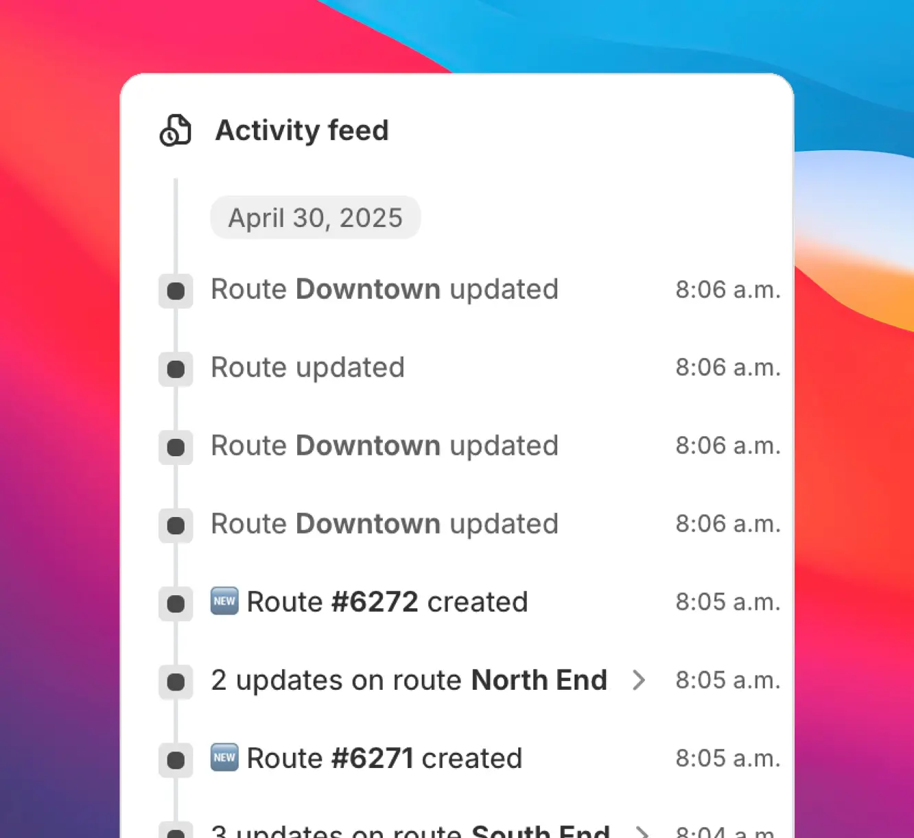 See the Full Story of Every Route