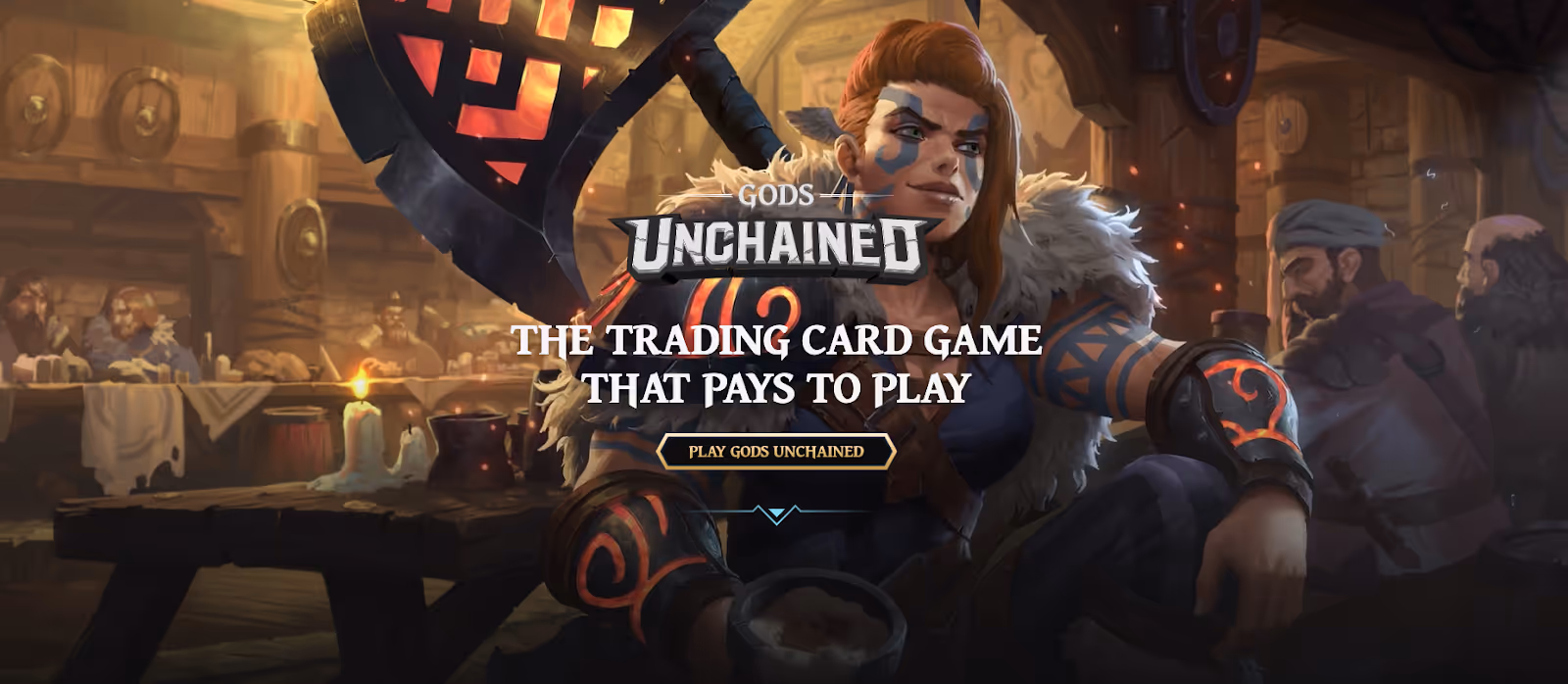 Gods Unchained blockchain game home page