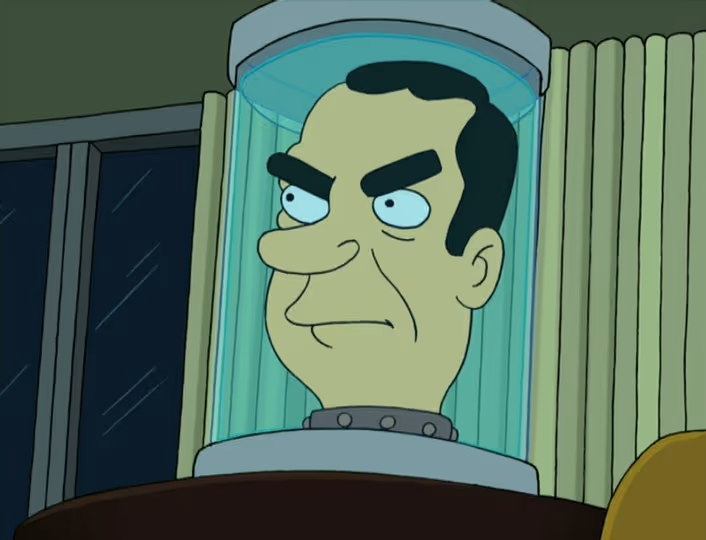 Richard Nixon's Head - Futurama Guide - IGN