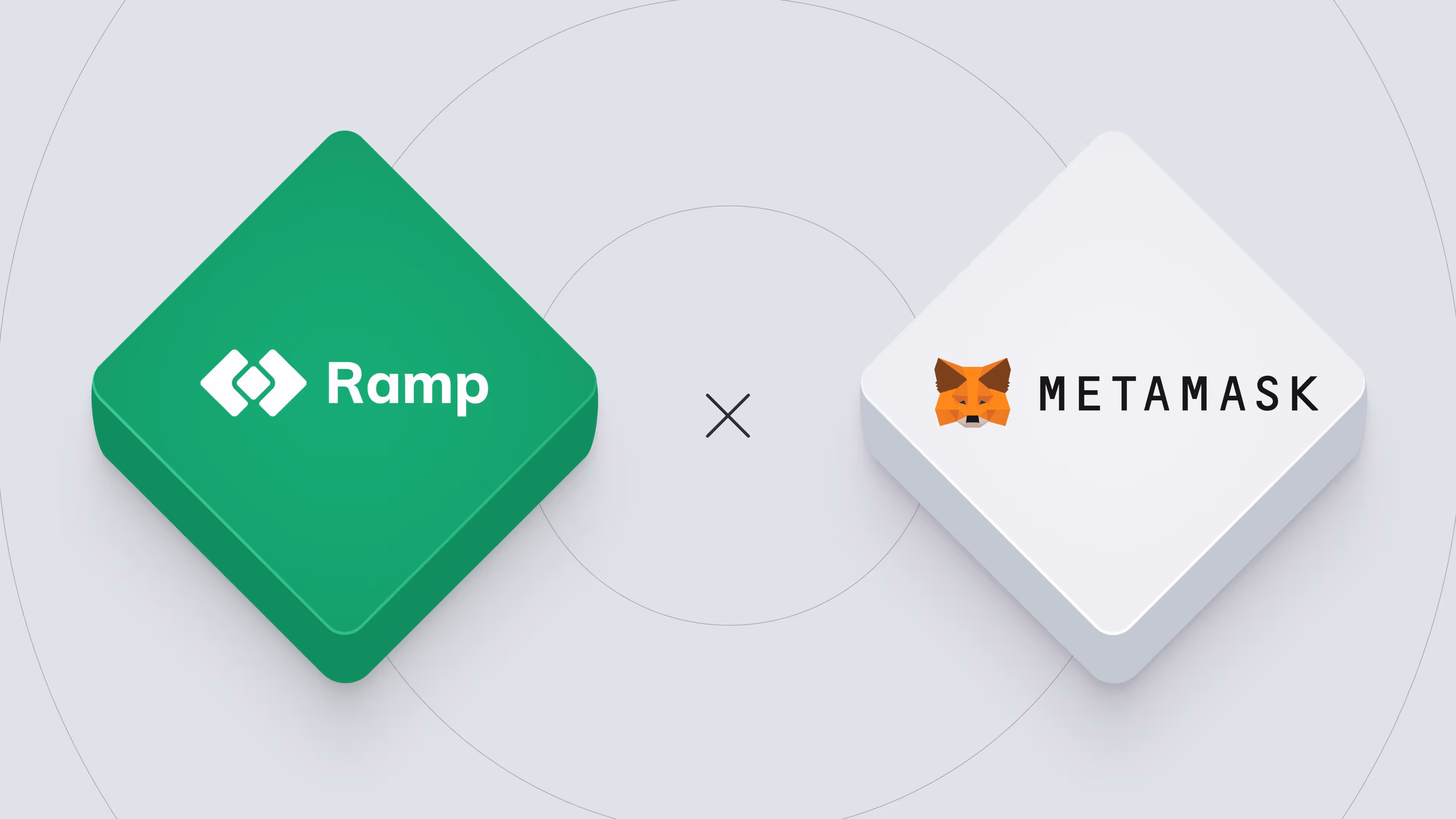 Ramp and MetaMask logos