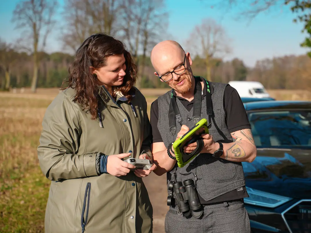Team Wloka bei der Arbeit im Gelände