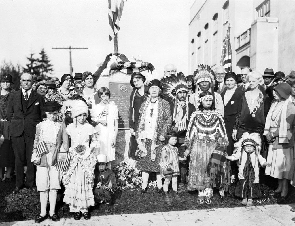 Dedication Day, Point Elliott Treaty marker, Mukilteo, May 2, 1931.