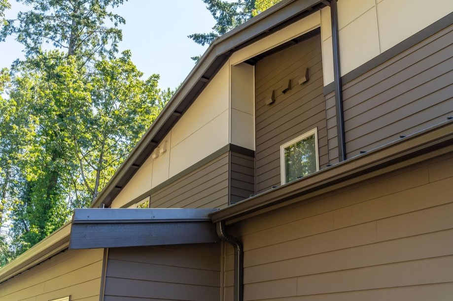 A newly repainted house exterior in Bellevue after selecting the right colors