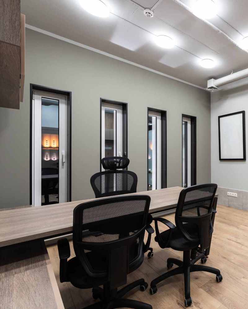 Interior of spacious modern office