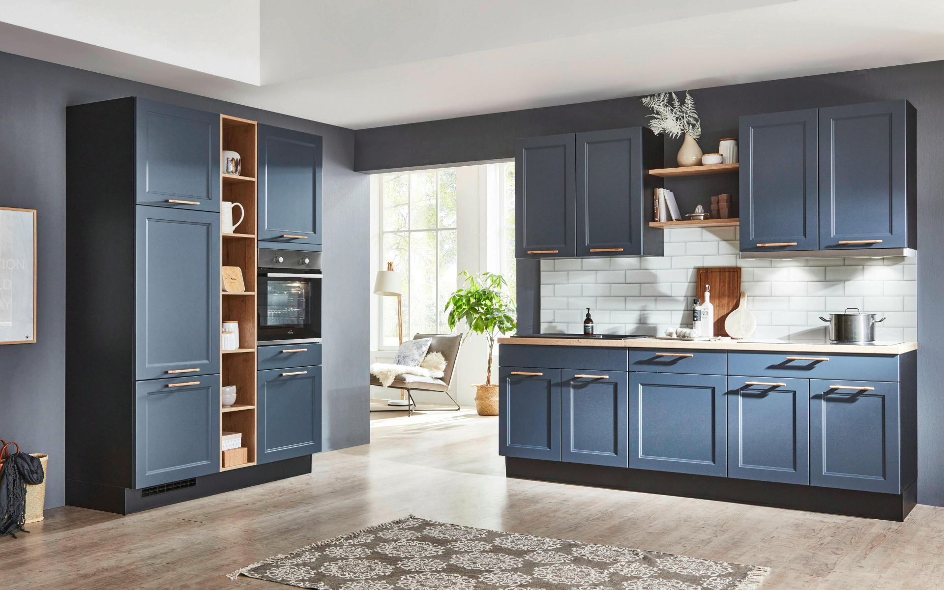Wall Cabinets Inside a Kitchen
