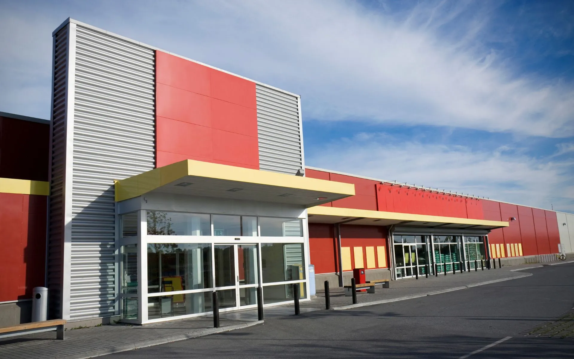 Modern supermarket