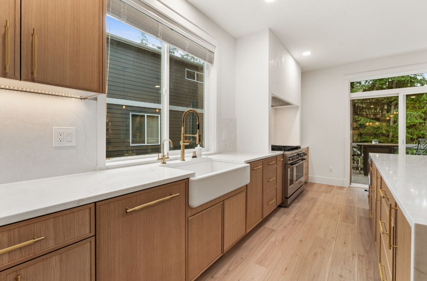 A NEW DAY Construction expert remodeling a kitchen in Redmond, WA, highlighting functional upgrades, stylish finishes, and the value of local remodeling expertise.