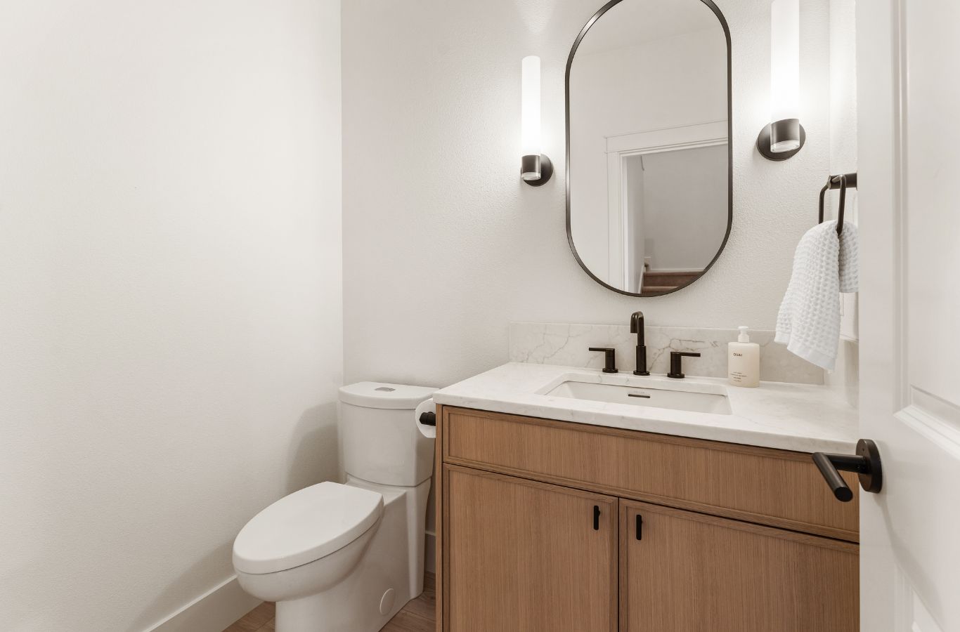 A NEW DAY Construction specialist renovating a bathroom in Kenmore, WA, showcasing quality finishes, durable workmanship, and dependable remodeling services. Home Remodeling near me.