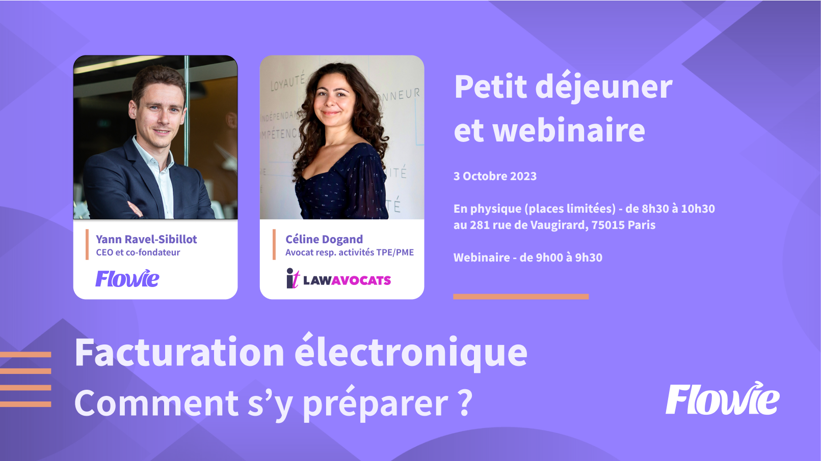 "Facturation électronique, comment s'y préparer ?" avec IT LAW Avocats