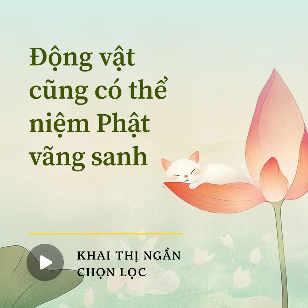 Động vật cũng có thể niệm Phật vãng sanh