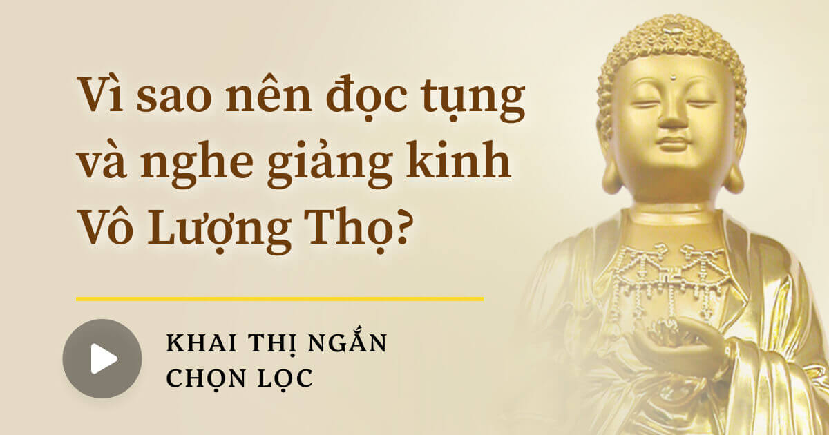 Vì sao nên đọc tụng và nghe giảng kinh Vô Lượng Thọ?