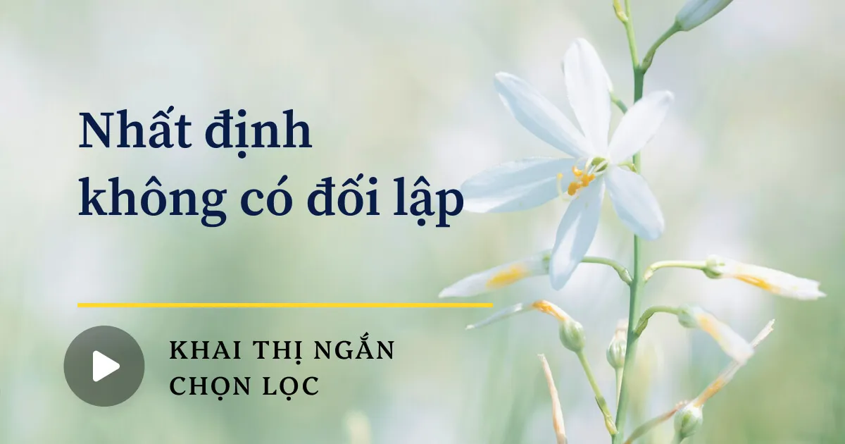 Nhất định không có đối lập