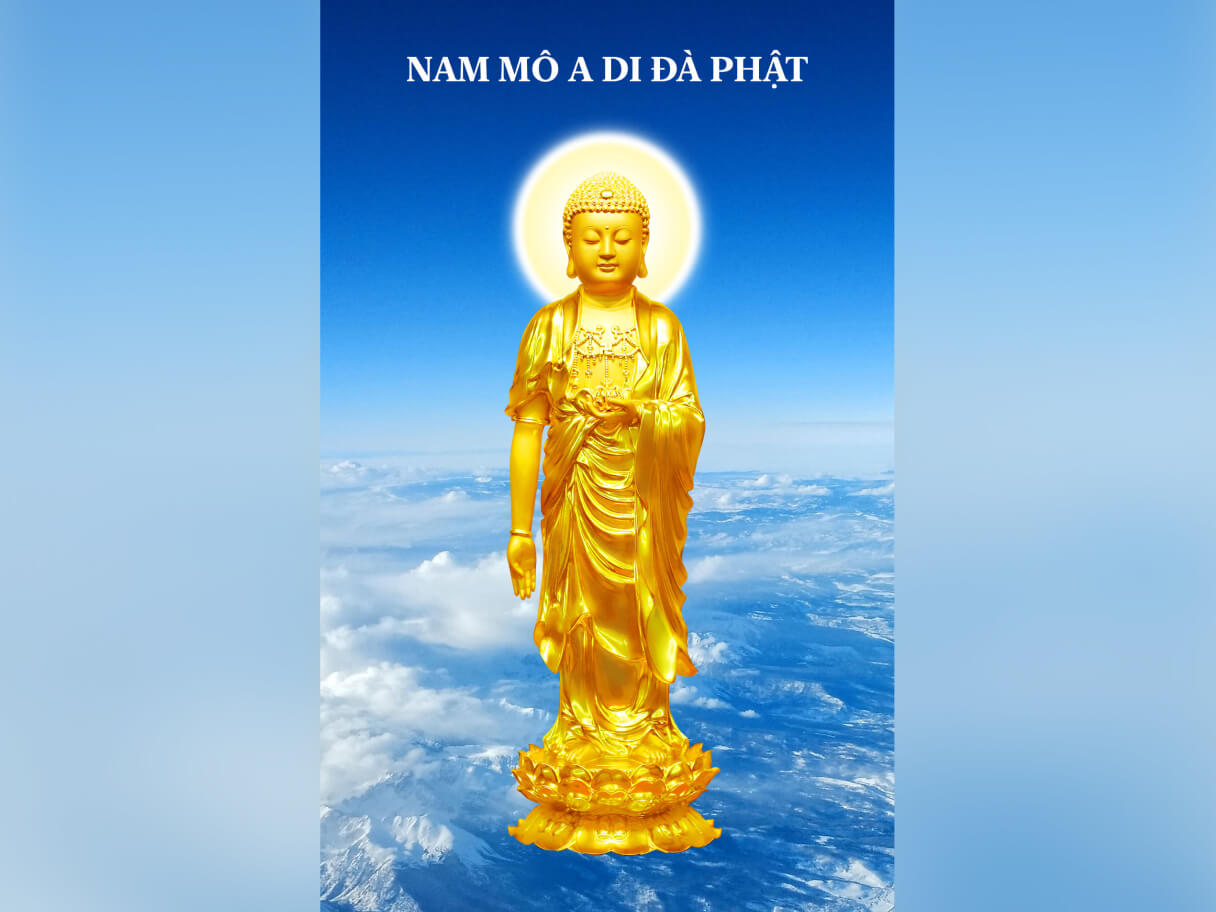 Amitabha Buddha Phone Wallpaper