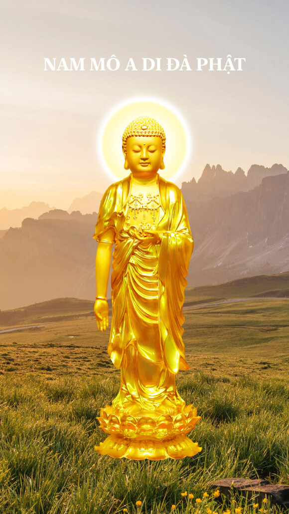 Amitabha Buddha Phone Wallpaper