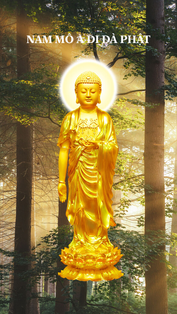 Amitabha Buddha Phone Wallpaper