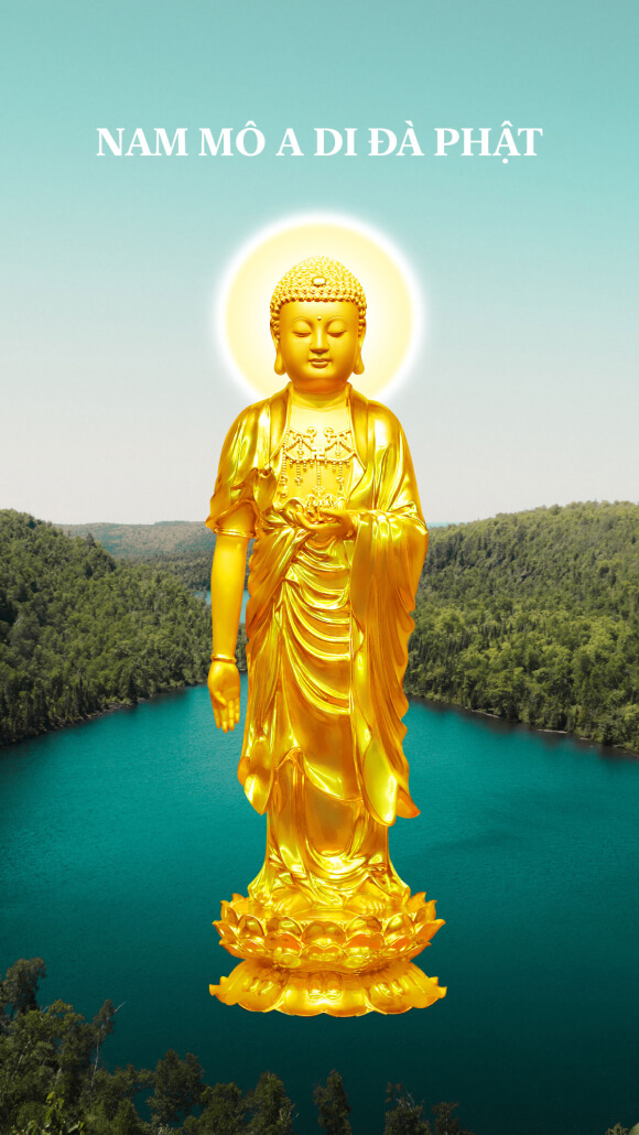 Amitabha Buddha Phone Wallpaper