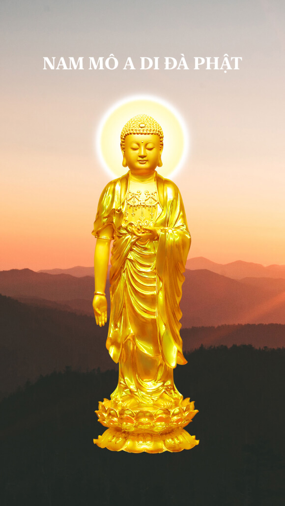Amitabha Buddha Phone Wallpaper