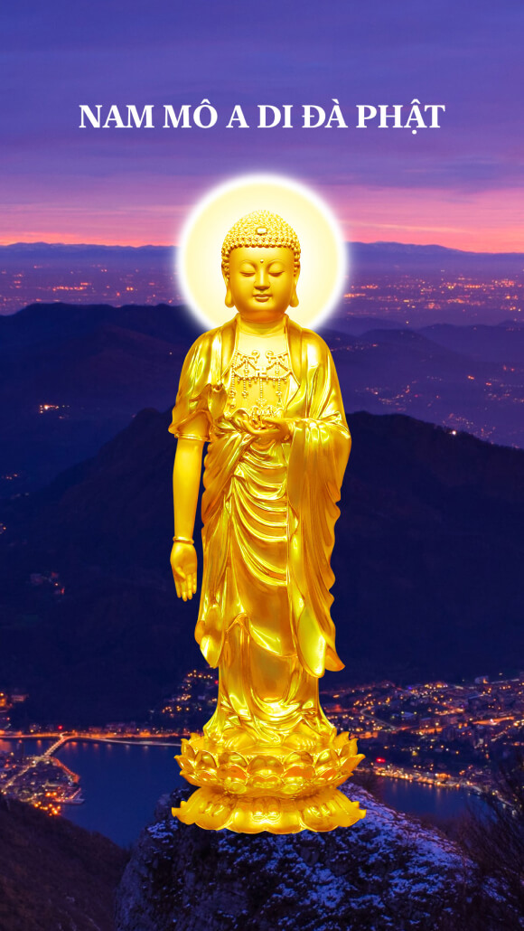 Amitabha Buddha Phone Wallpaper