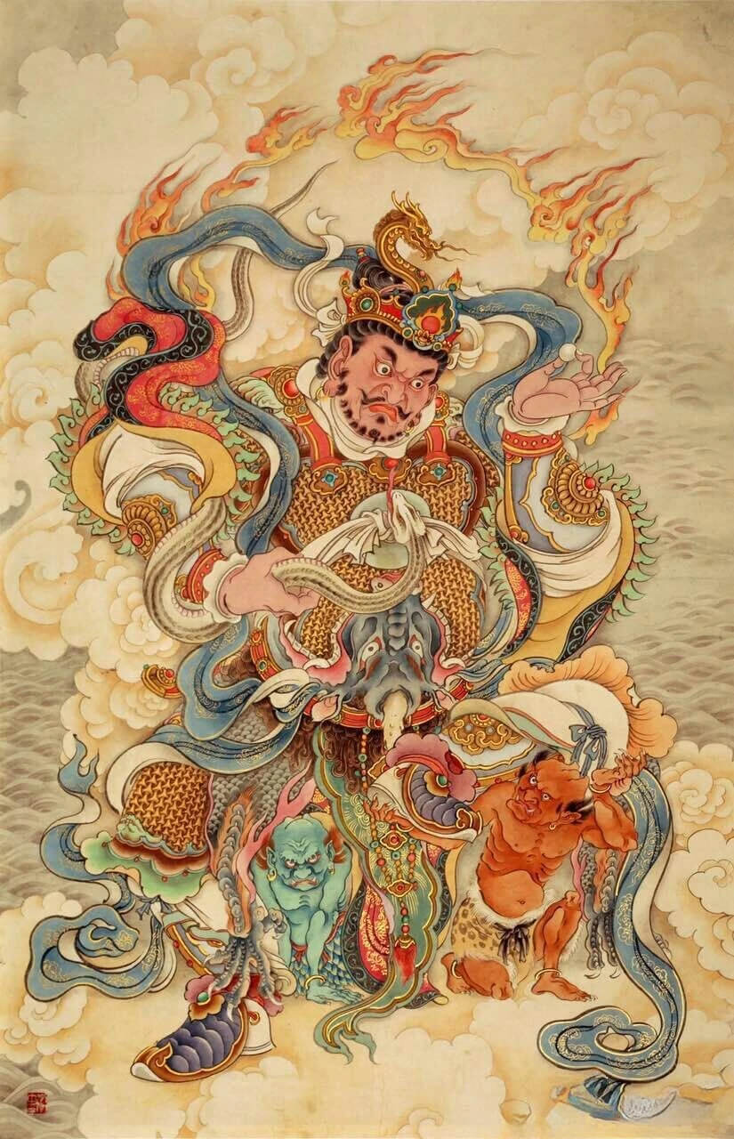 西方廣目天王掌管西牛貨洲