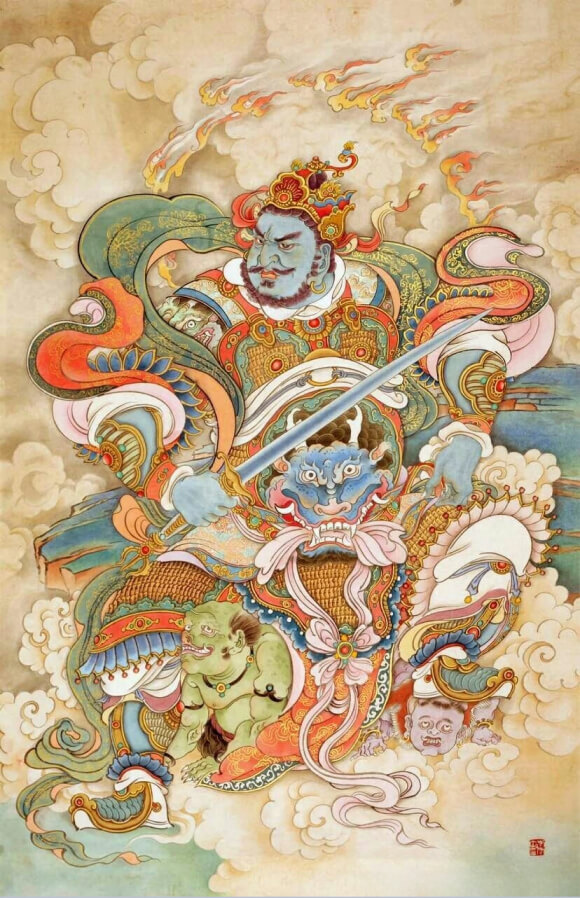 Southern Virudhaka Heavenly King Governing Jambudvipa