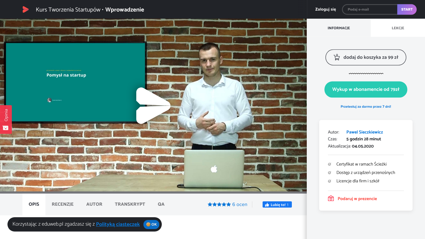 Kurs Tworzenia Startupów