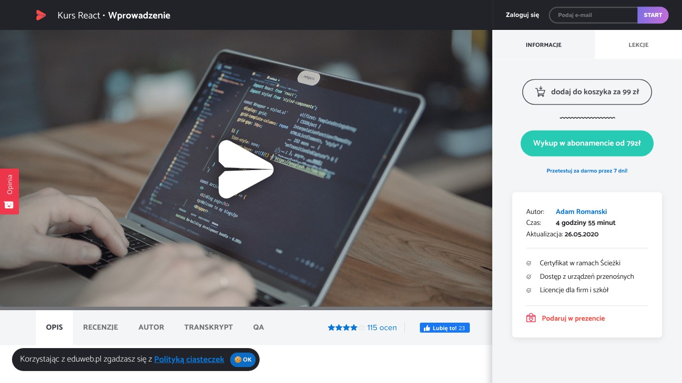 Kurs React