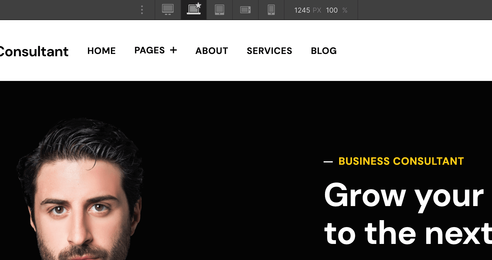 Responsive Design - Consultant Webflow Template