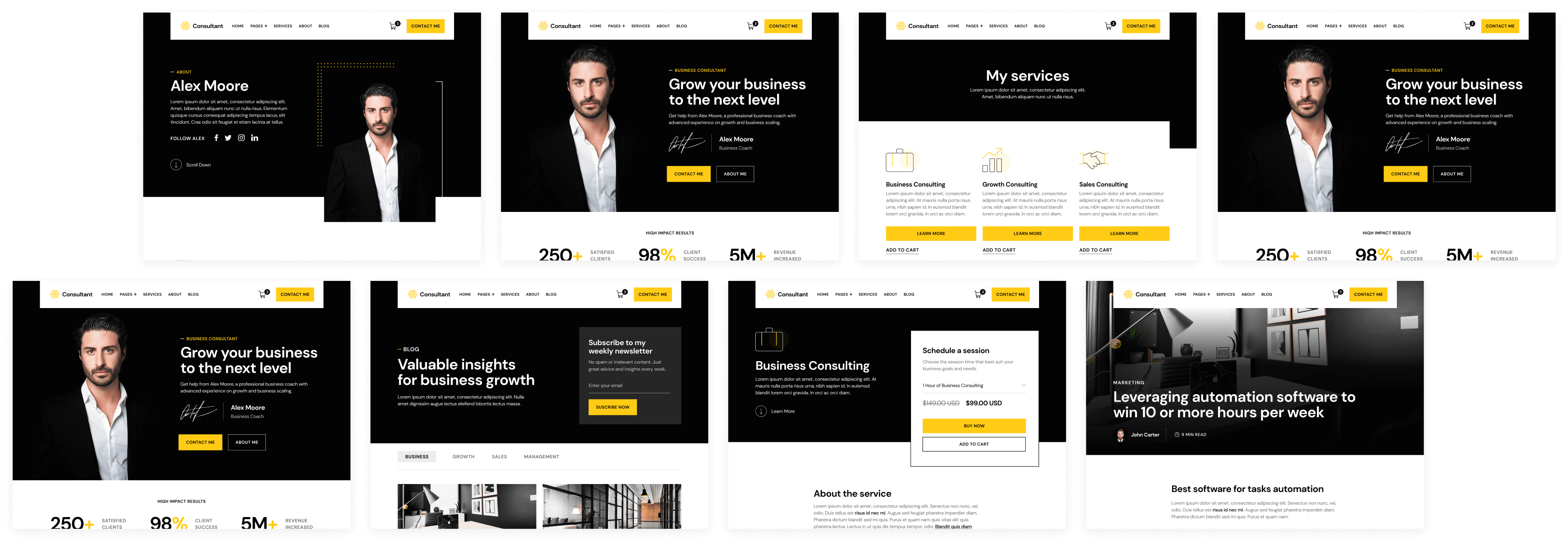 Consultant - Buy now on Webflow - Consultant and Business Coach Webflow Template