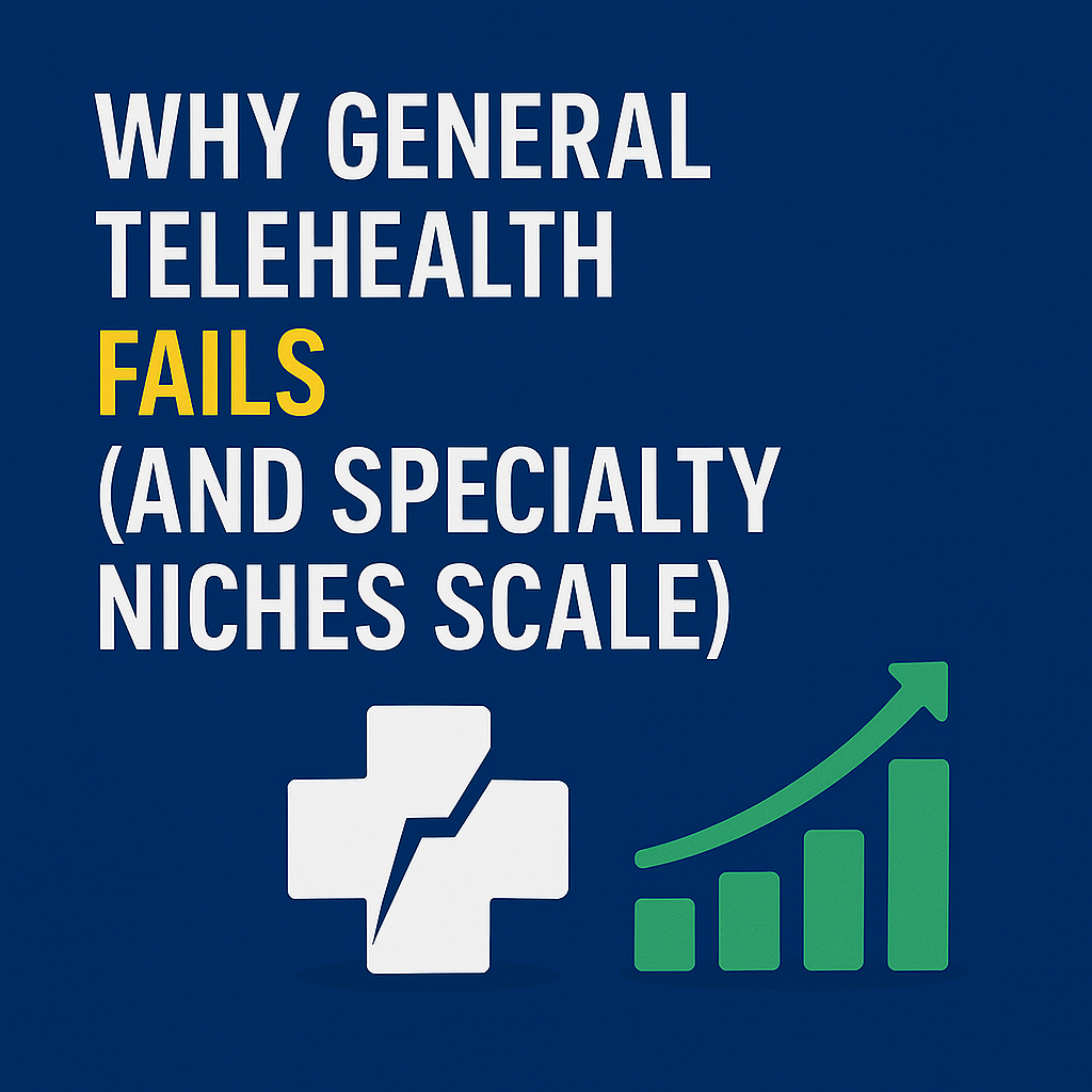 Why General Telehealth Fails (And Specialty Niches Scale)