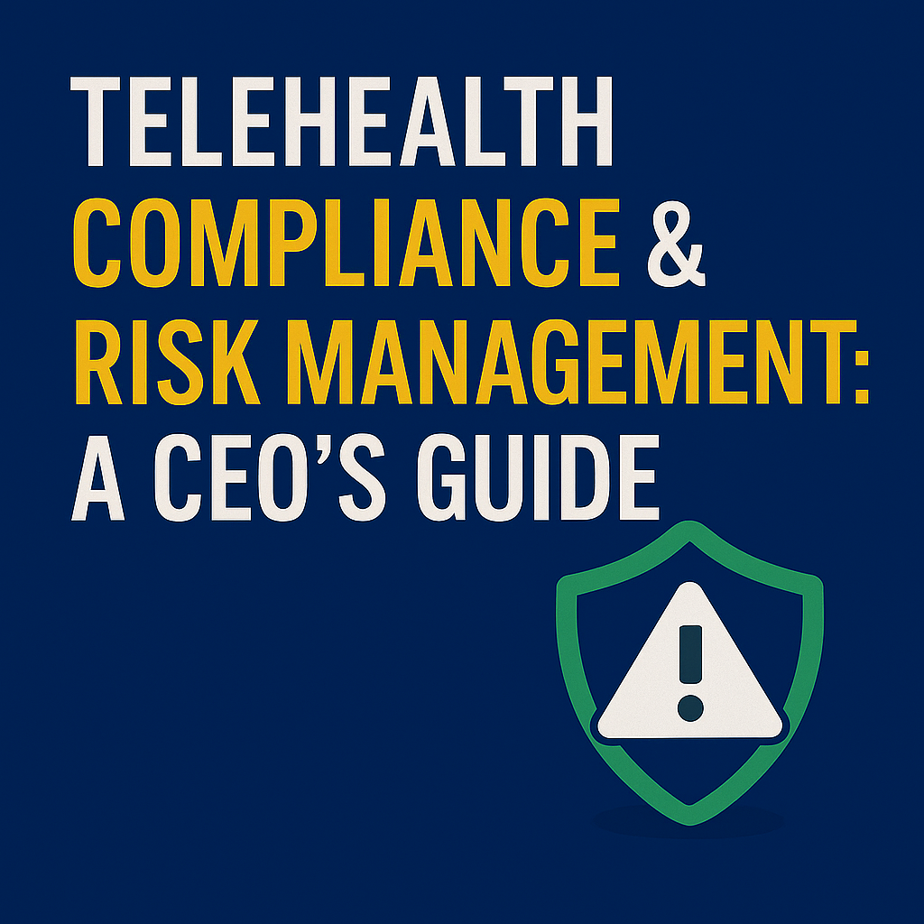 Telehealth Compliance & Risk Management: A CEO’s Guide