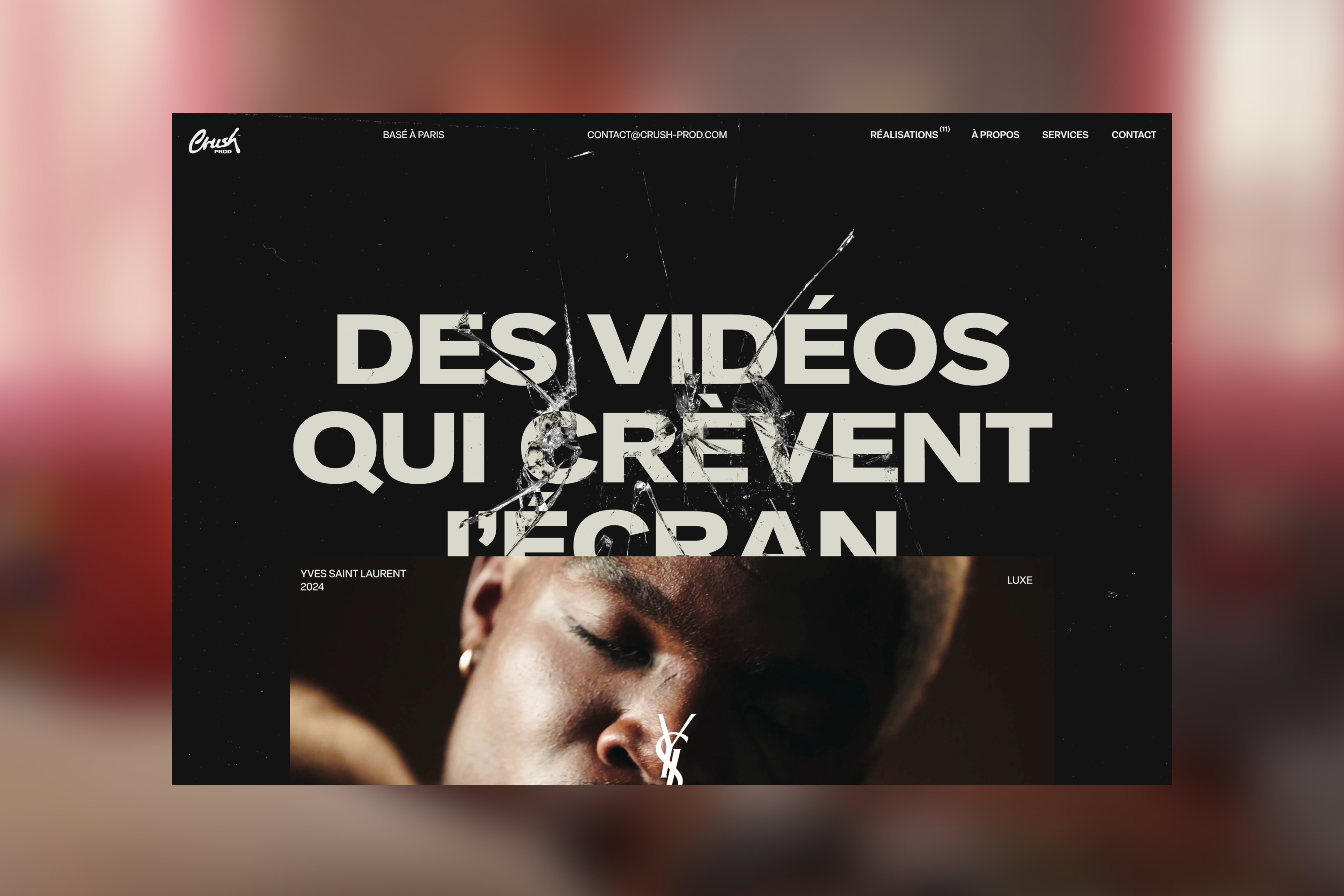 Crush Prod | Brand Identity & Webflow Website thumbnail