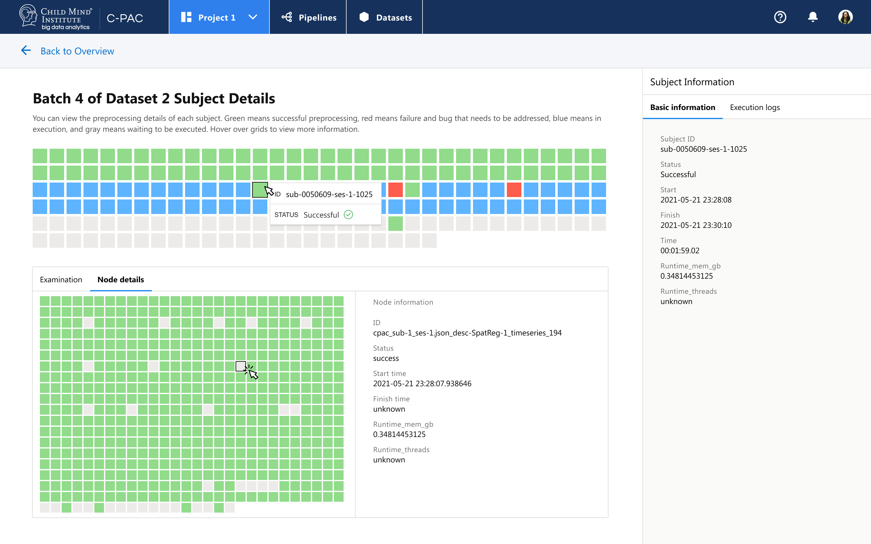 Interface for customizing chart colors