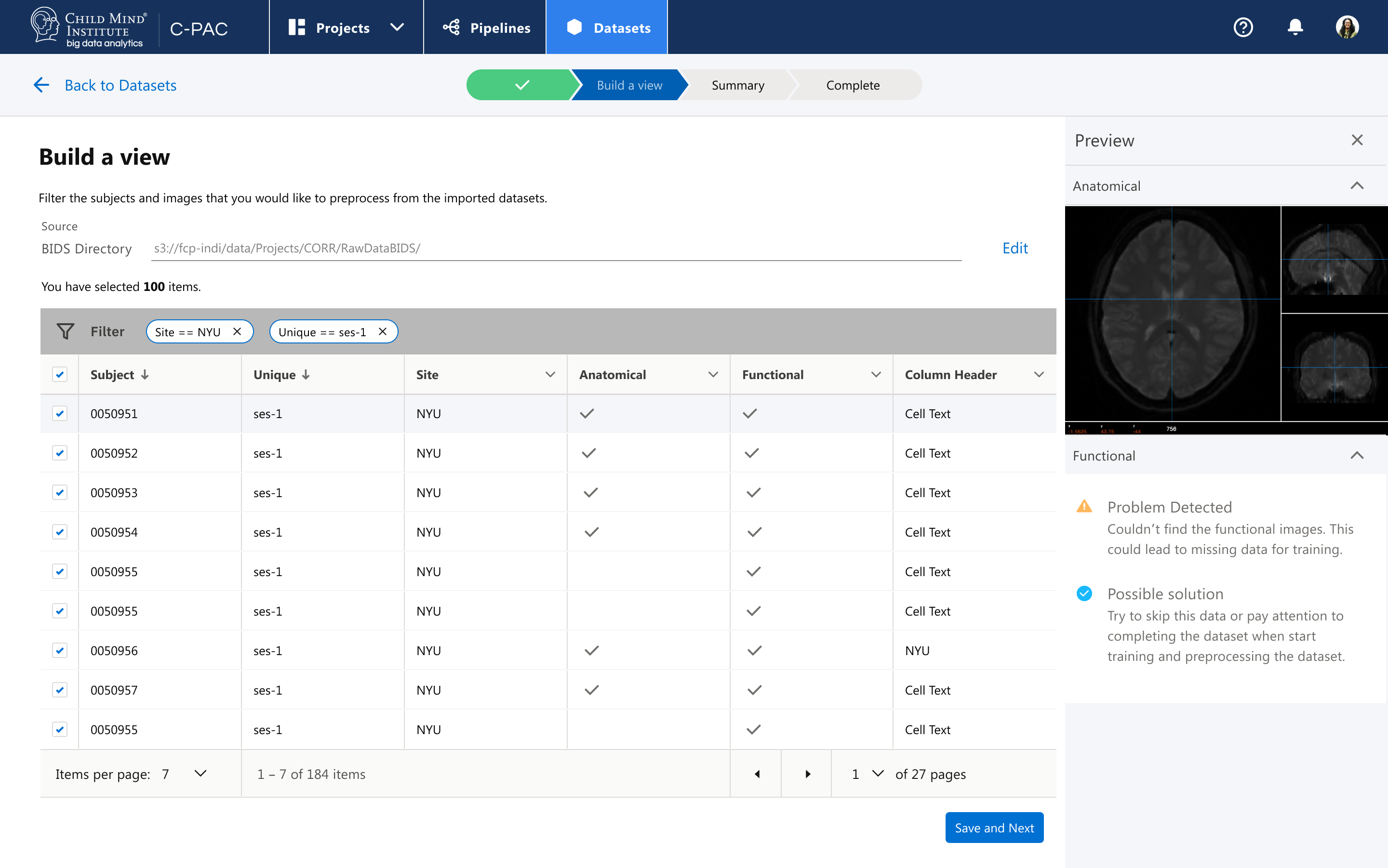 Interface for customizing chart colors
