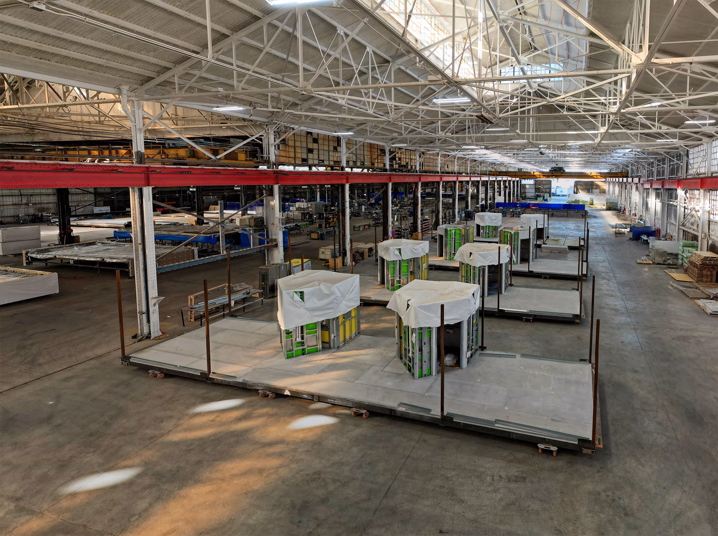 Blox standard module stacked in warehouse