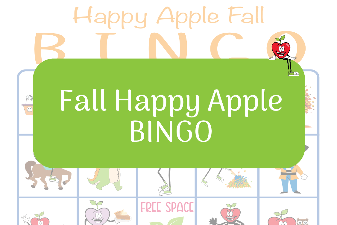 Fall Happy Apple BINGO Happy Apple Sitting Down
