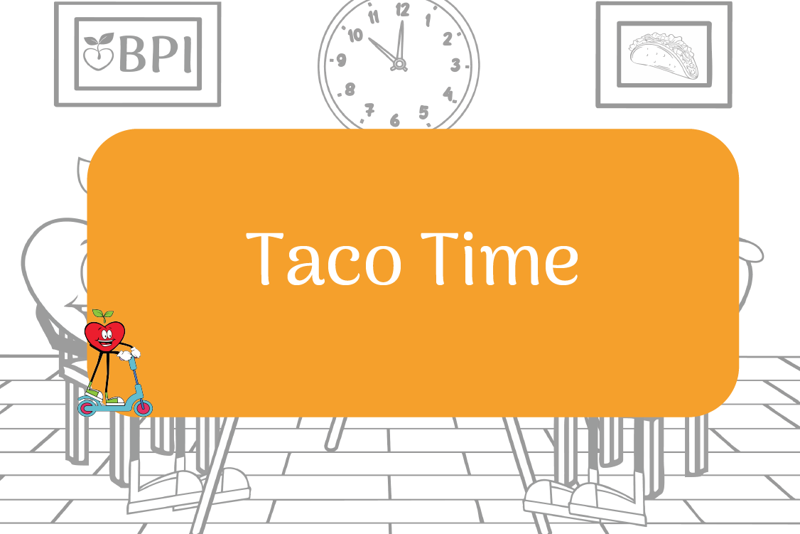 Taco Time Happy Apple Riding Scooter
