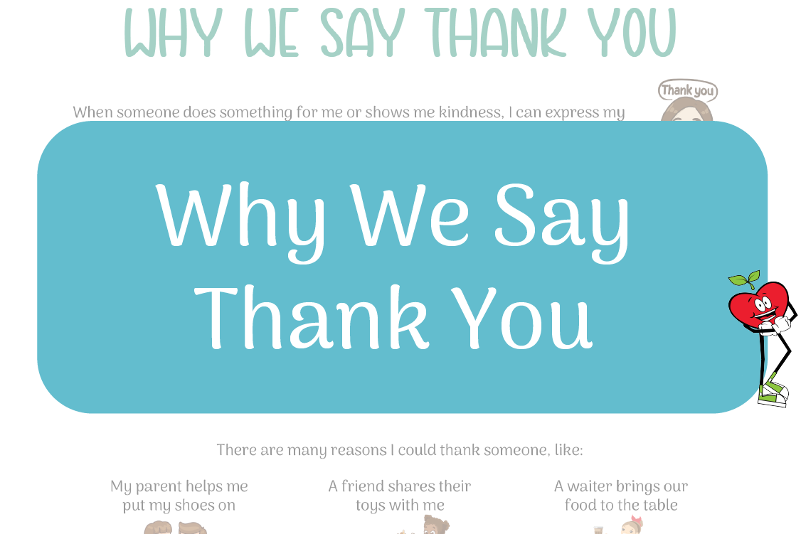 Why We Say Thank You Happy Apple Leaning