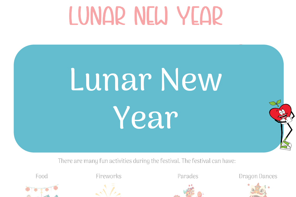 Lunar New Year Happy Apple Leaning