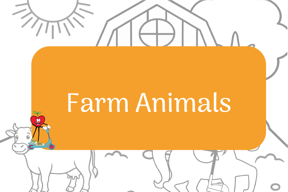 Farm Animals Happy Apple Riding Scooter