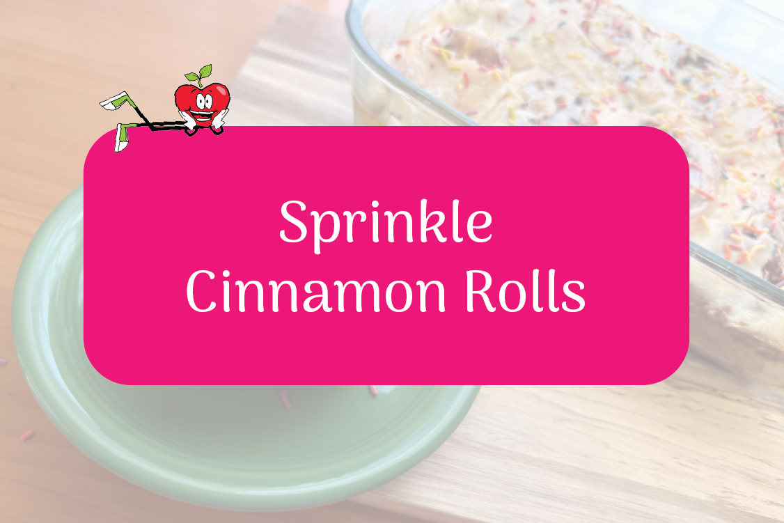 Sprinkle Cinnamon Rolls Happy Apple Laying Down