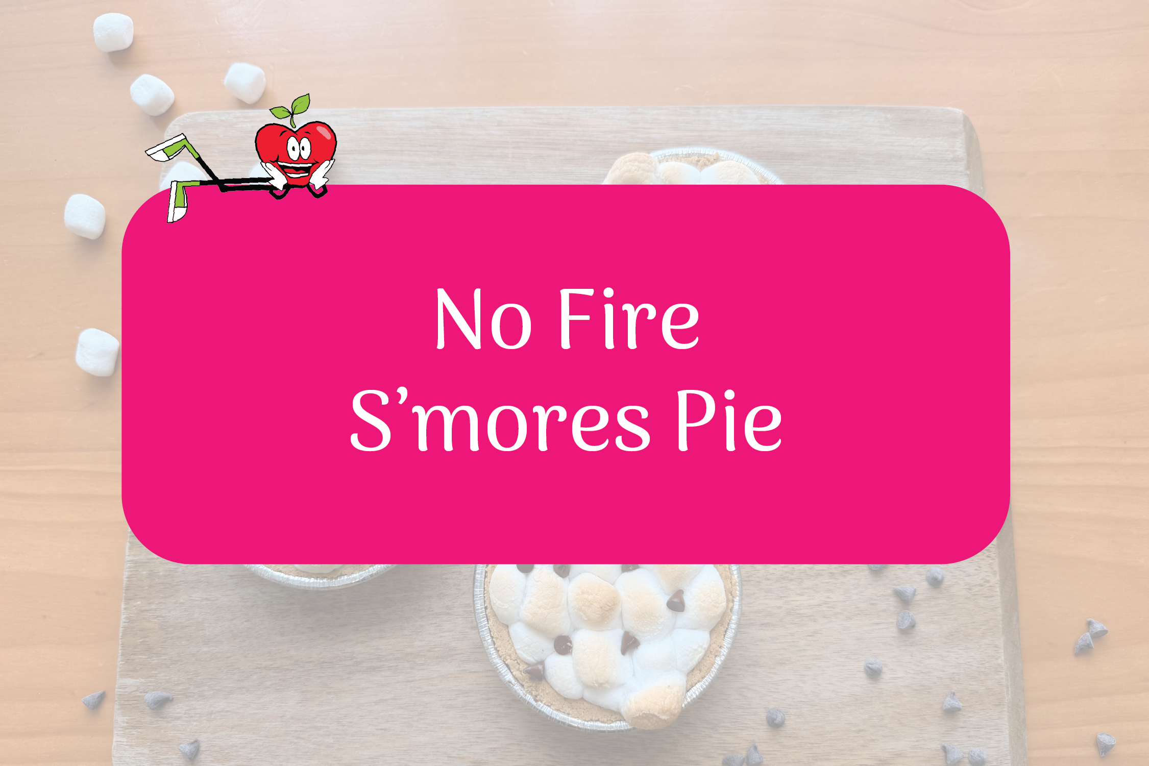 No Fire S'mores Pie Happy Apple Laying Down