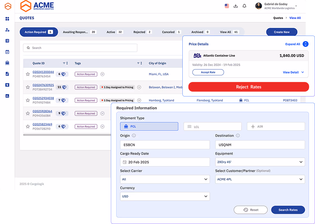 LSP - Automatic Quoting for Your Customers and Partners