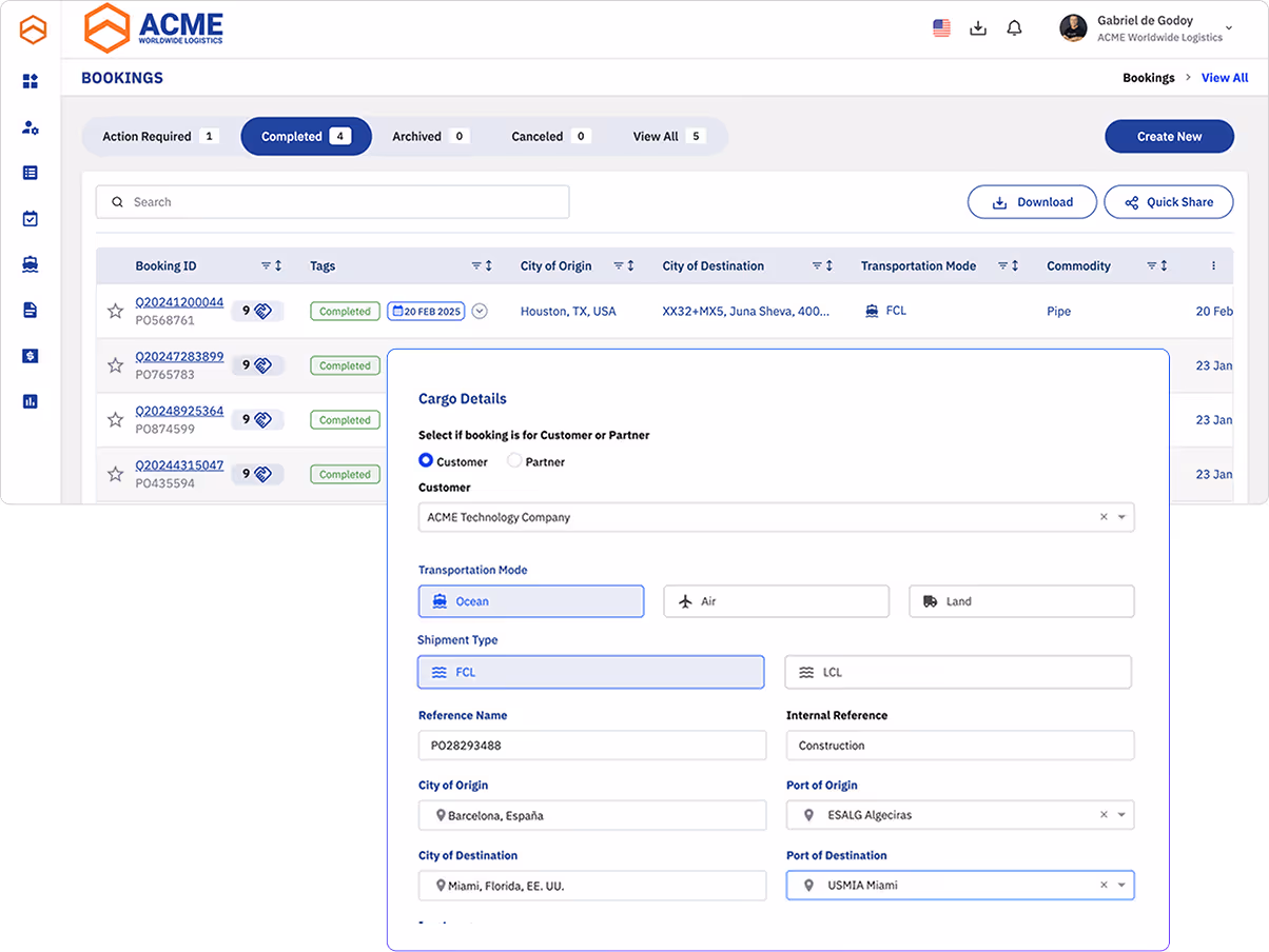 LSP - All Booking Information in One Place